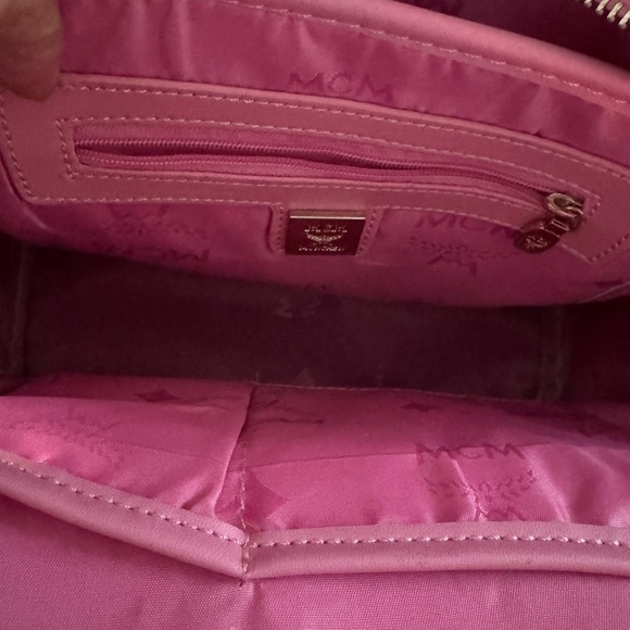Pink MCM backpack visetos STUDS - Picture 11 of 12